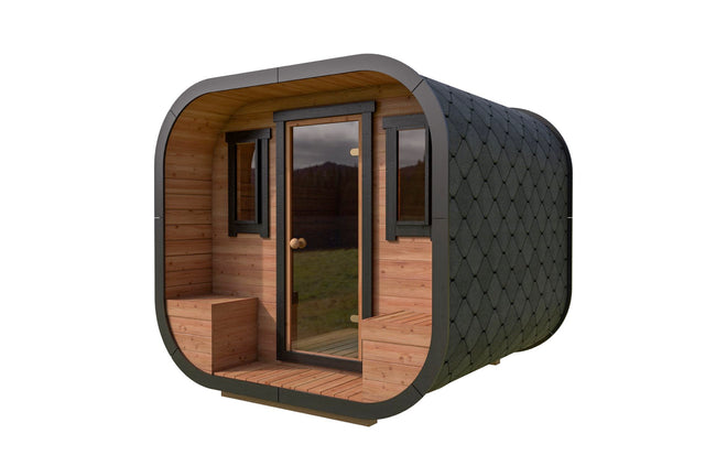北欧産 スクエアバレルサウナ(5-6人用 / 最新型 / 次世代モデル)