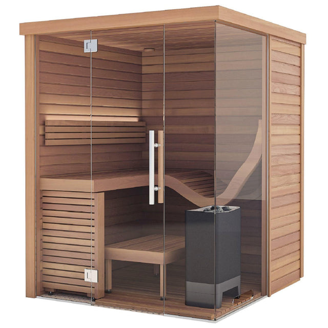 【田中亜土夢氏モデル】totonoüの北欧産・アスリート向けキャビンサウナ「Auroom Baia」外観(2-3人用 / 自宅サウナ / 家庭用サウナ / 事業用サウナ)