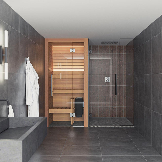 totonoüの北欧産・自宅用キャビンサウナ「Auroom Cala Mini」設置イメージ(1人用 / 人気モデル / マンション・賃貸設置可 / 家サウナ / 家庭用サウナ)