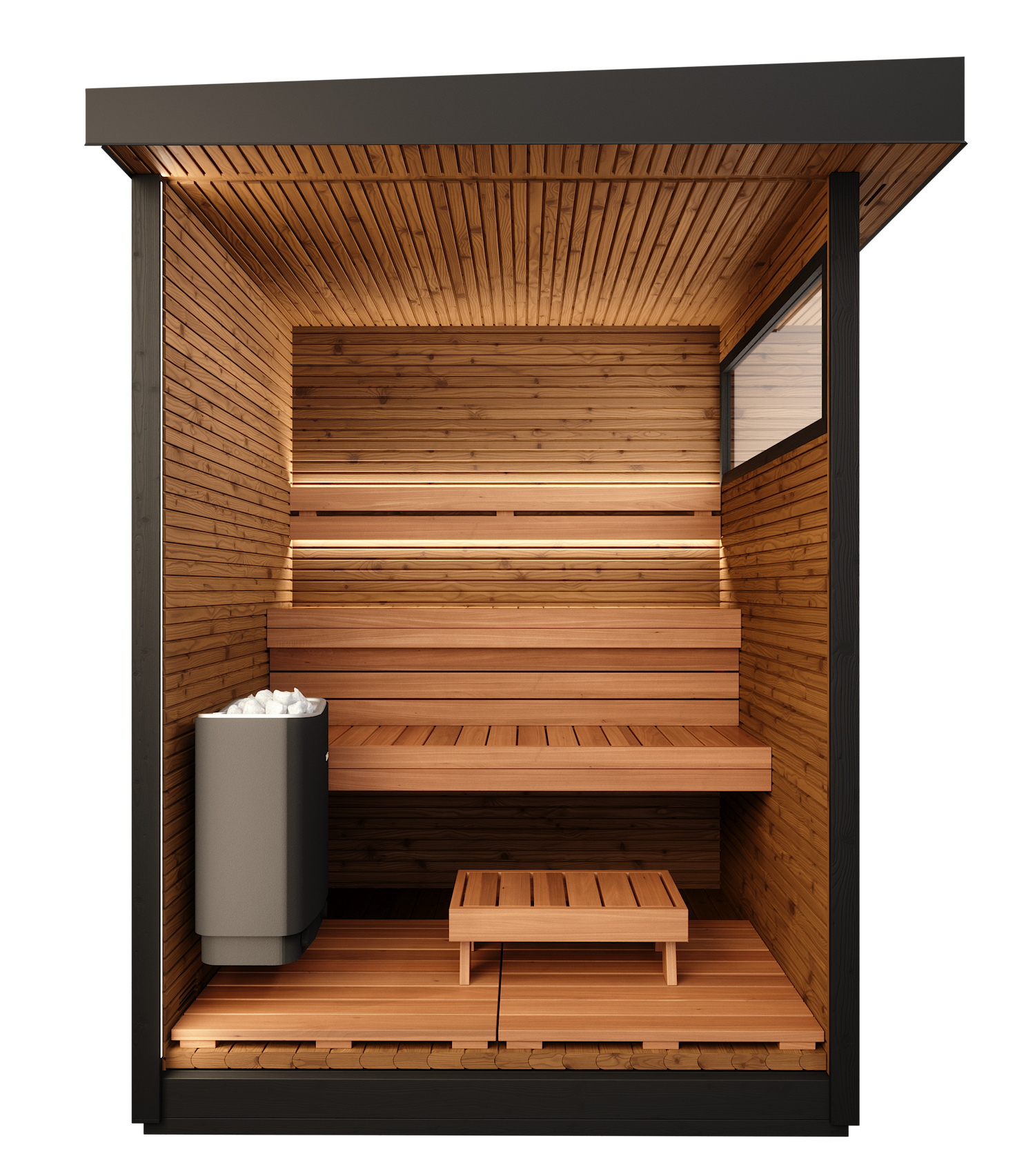 屋外用サウナ "Auroom Kaia S" -北欧産-(3-4人用 / 屋外用 / 家庭用サウナ / 事業用サウナ)