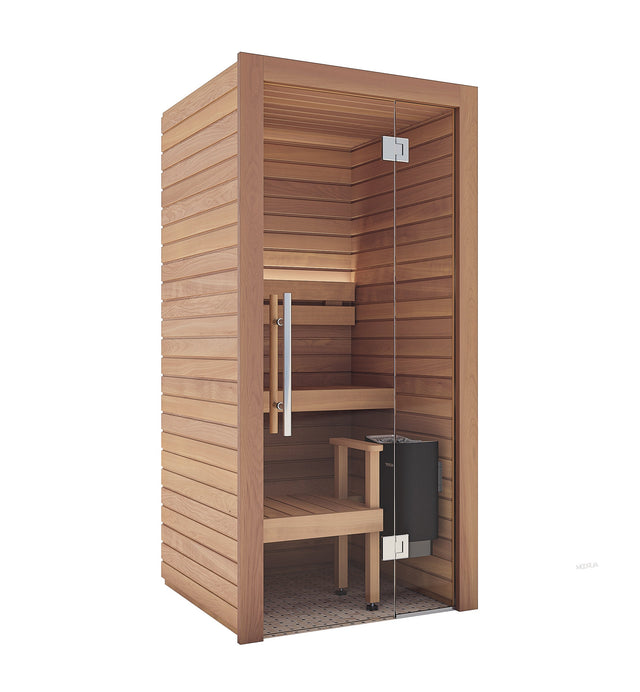 totonoüの北欧産・自宅用キャビンサウナ「Auroom Cala Mini」外観(1人用 / 人気モデル / マンション・賃貸設置可 / 家サウナ / 家庭用サウナ)