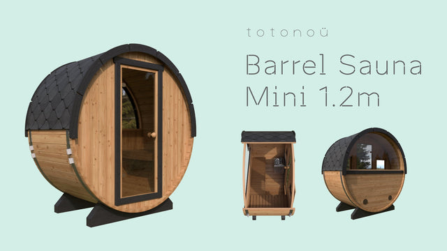 totonoüが、次世代のバレルサウナを販売開始　超小型サイズ&フルガラスモデル