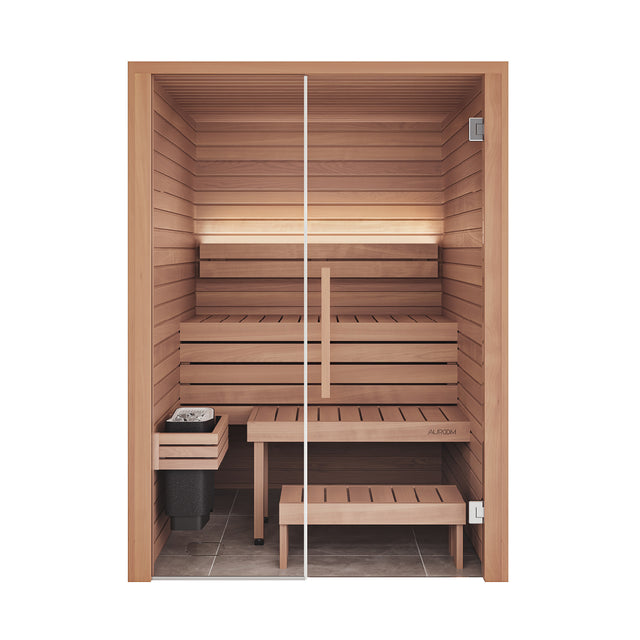 【藤森慎吾氏導入モデル】北欧産キャビンサウナ Auroom Cala Glass（2-3人用 / 1番人気 / 家庭用サウナ / 事業用サウナ）
