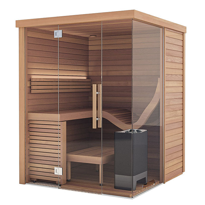 【田中亜土夢モデル】Auroom Cala Suite Corner -北欧産-（2-3人用 / 家庭用サウナ / 事業用サウナ）