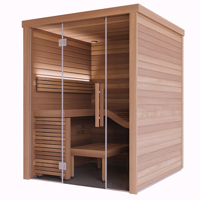 totonoüの北欧産・キャビンサウナ「Auroom Cala Suite」外観（2-3人用 / 自宅サウナ / 家庭用サウナ / 事業用サウナ）