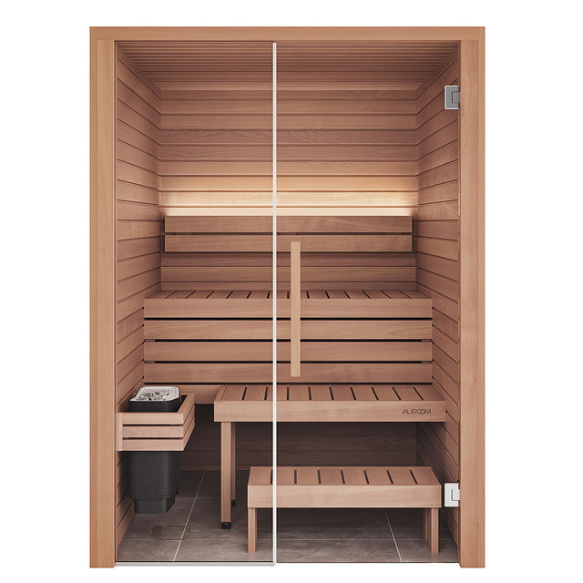 【藤森慎吾氏導入モデル】北欧産キャビンサウナ Auroom Cala Glass（2-3人用 / 1番人気 / 家庭用サウナ / 事業用サウナ）