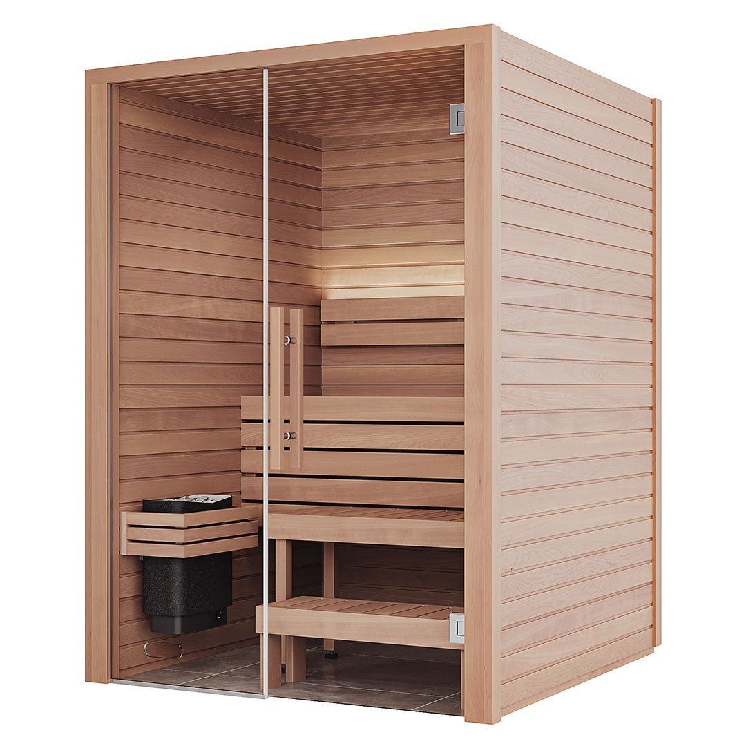 【藤森慎吾氏導入モデル】北欧産キャビンサウナ Auroom Cala Glass（2-3人用 / 1番人気 / 家庭用サウナ / 事業用サウナ）